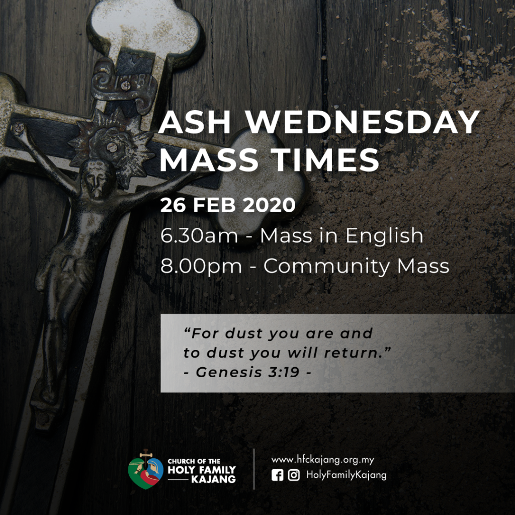 Ash Wednesday Mass Times